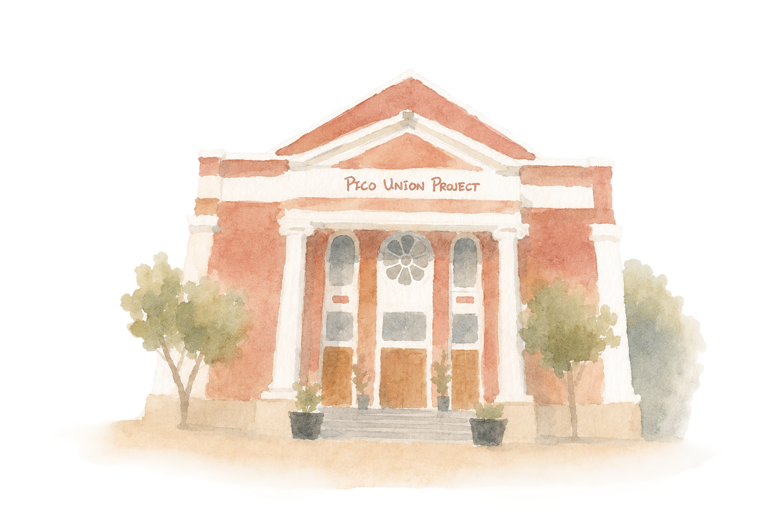Watercolor of the Pico Union Project